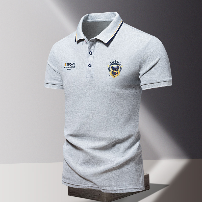 Hochwertiges Herren-Sommer-Pol – Embroidery Cotton Shirt Bewertung und Preis