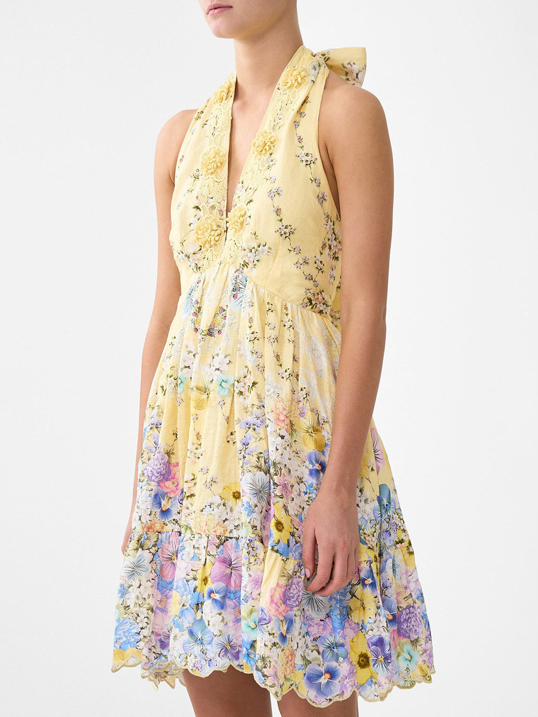 Sommerurlaubsstil Gelbes Blume – Embroidery Yellow Dress Bewertung und Preis