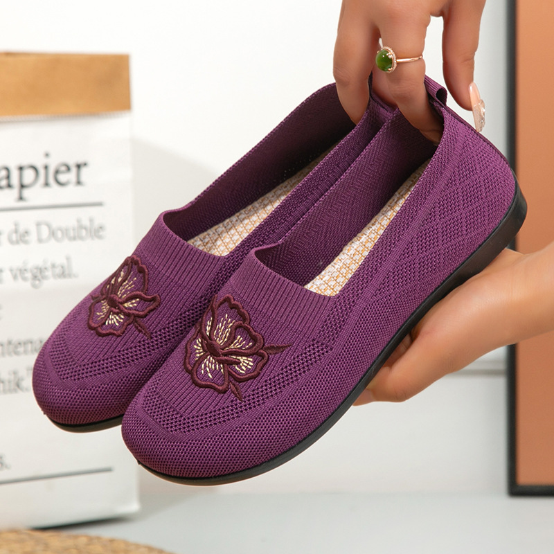 Damen-Strick-Slipper mit Blume – Embroidery Garments Bewertung und Preis