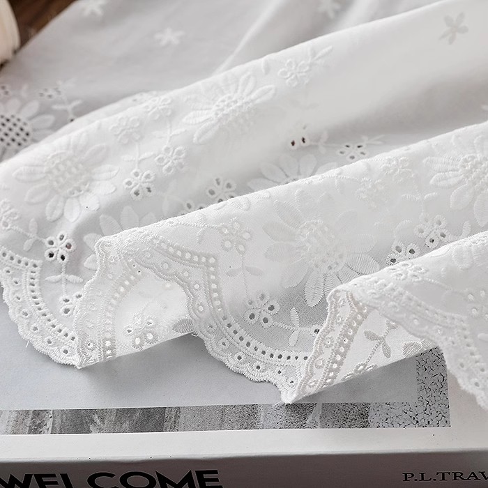 1 Yard hohler Blumen-Baumwolls – Embroidery Cotton Shirt Bewertung und Preis