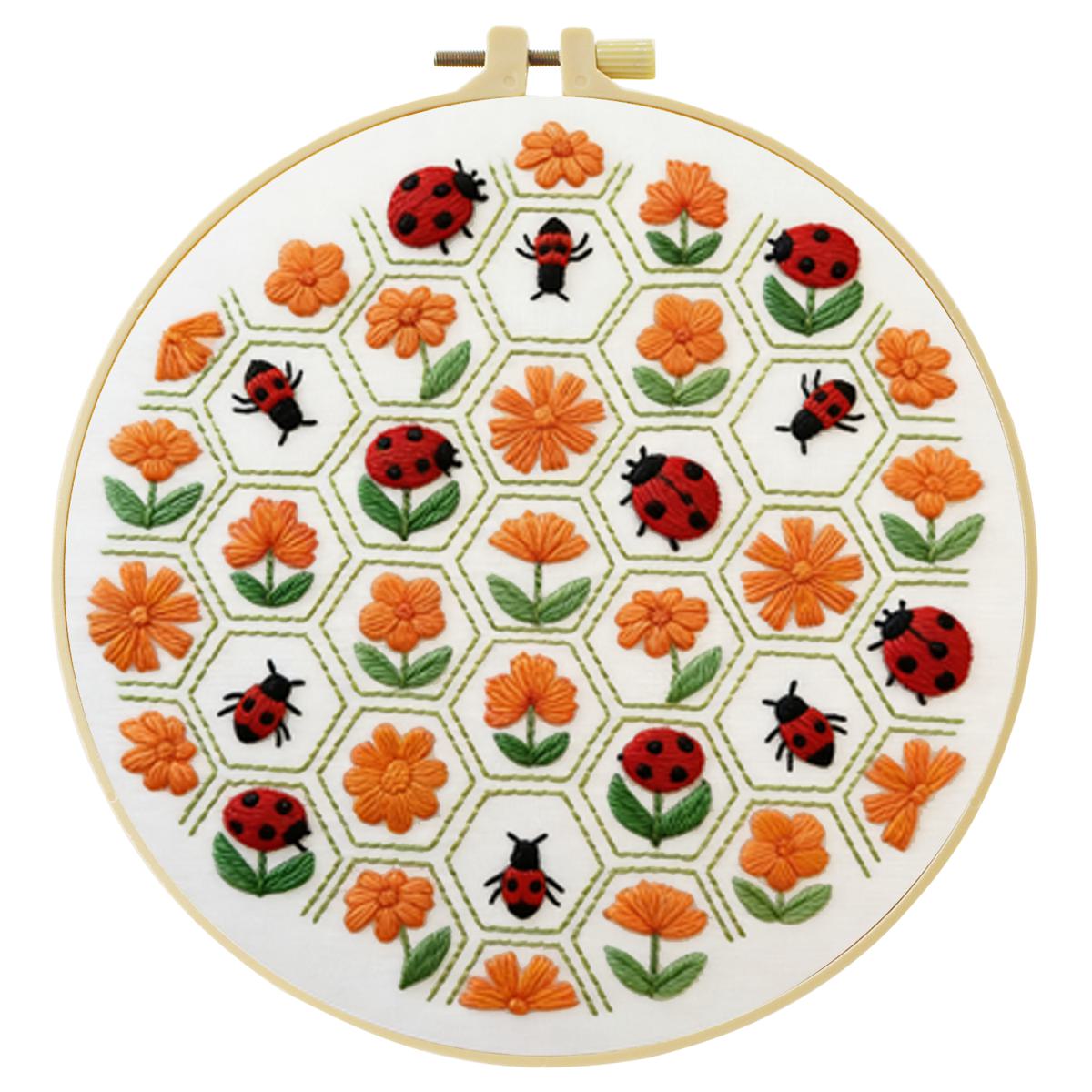 1 Stück 20X20CM/15X15CM 7,87/6 – Embroidery Lady Bug Bewertung und Preis